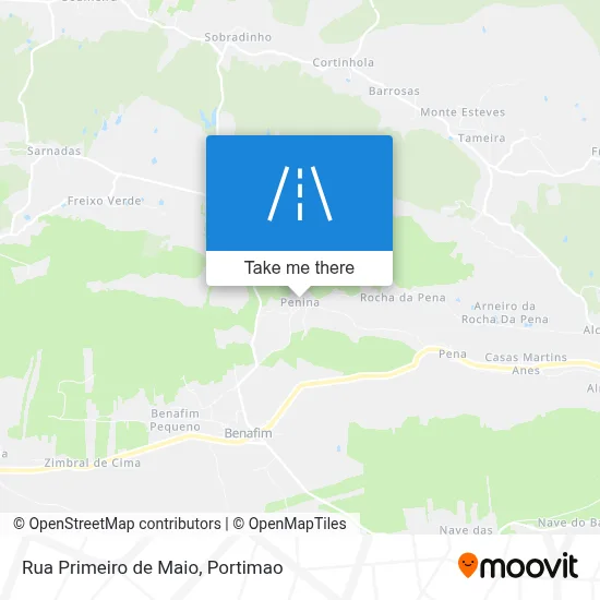 Rua Primeiro de Maio map