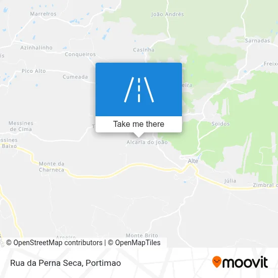 Rua da Perna Seca map