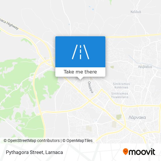 Pythagora Street χάρτης