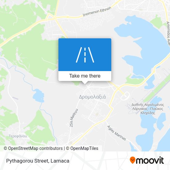 Pythagorou Street map