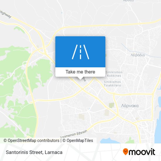 Santorinis Street map