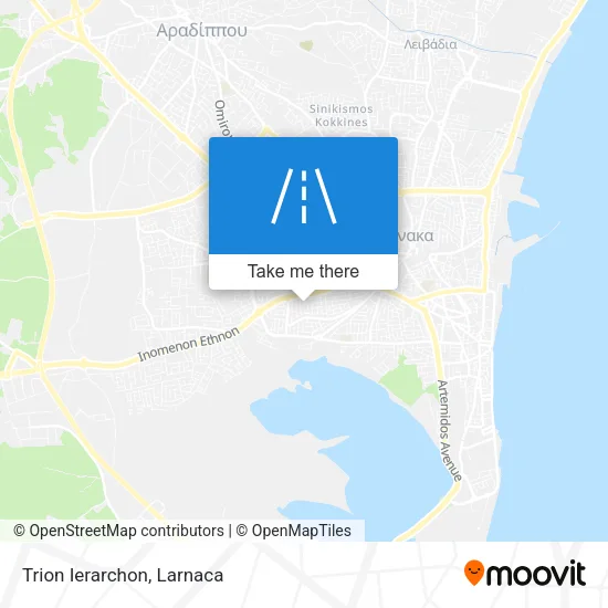 Trion Ierarchon χάρτης