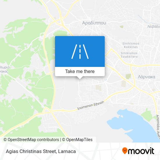 Agias Christinas Street χάρτης