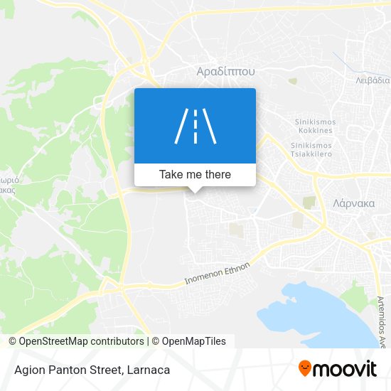 Agion Panton Street map