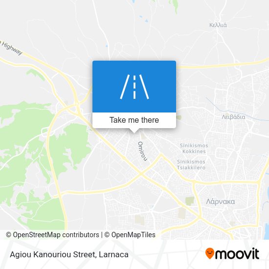 Agiou Kanouriou Street χάρτης