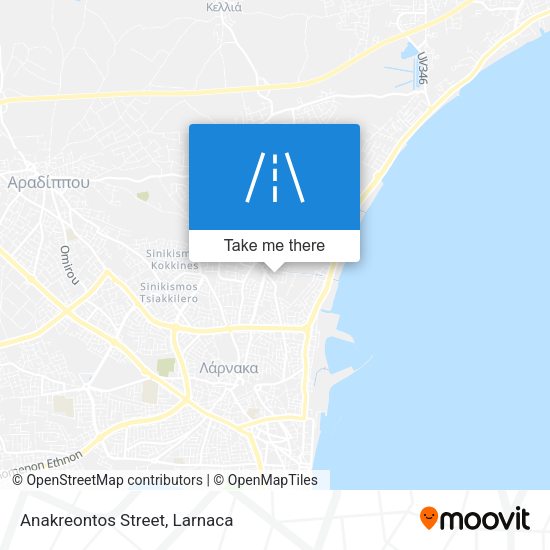 Anakreontos Street χάρτης