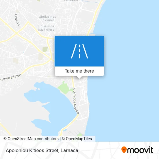Apoloniou Kitieos Street χάρτης