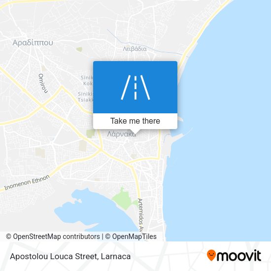 Apostolou Louca Street χάρτης