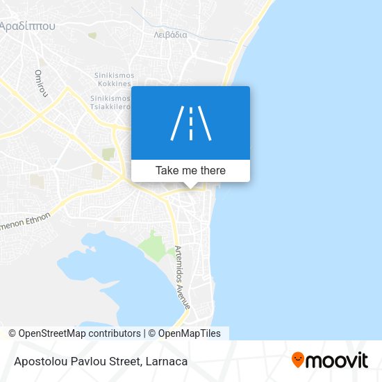 Apostolou Pavlou Street map