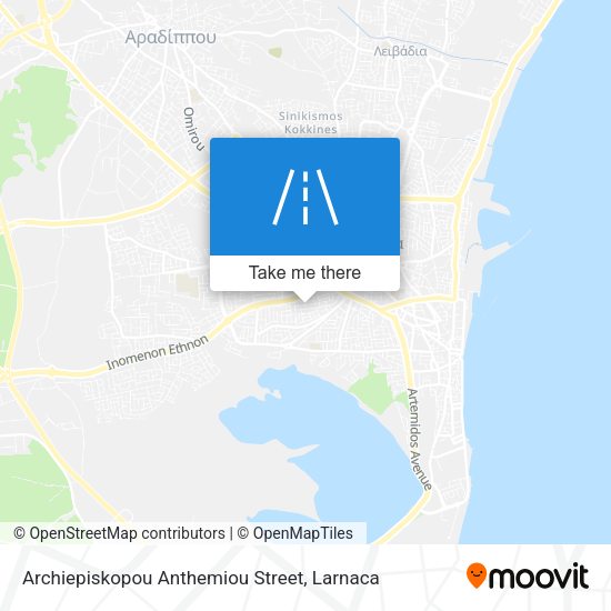 Archiepiskopou Anthemiou Street map