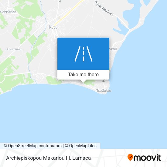 Archiepiskopou Makariou III map