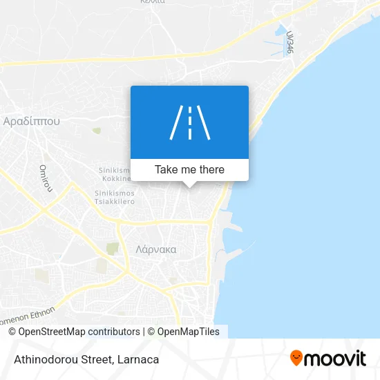 Athinodorou Street map