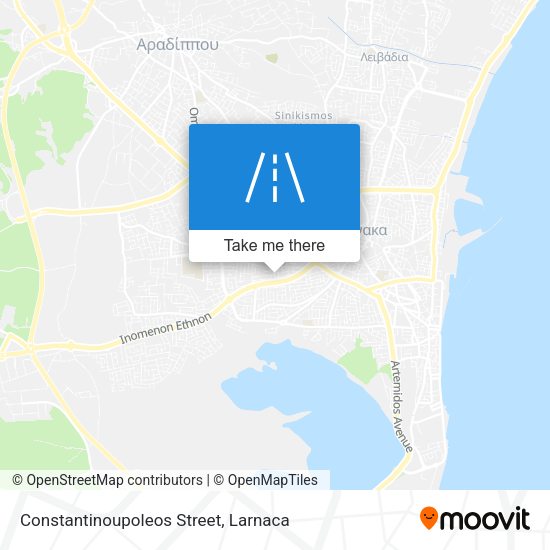 Constantinoupoleos Street map