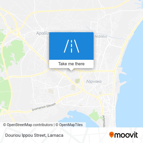 Douriou Ippou Street χάρτης