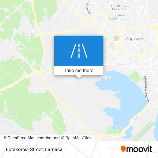 Eptakomis Street χάρτης