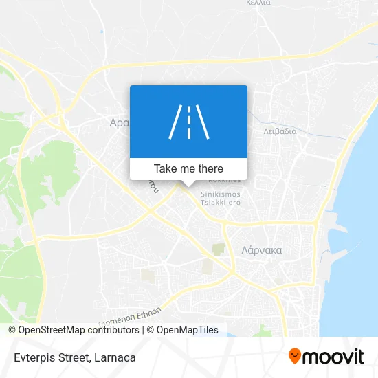 Evterpis Street χάρτης