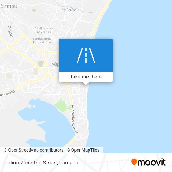 Filiou Zanettou Street map