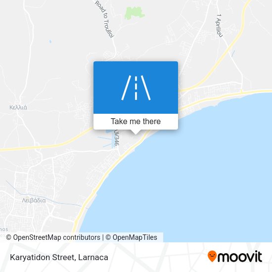 Karyatidon Street χάρτης