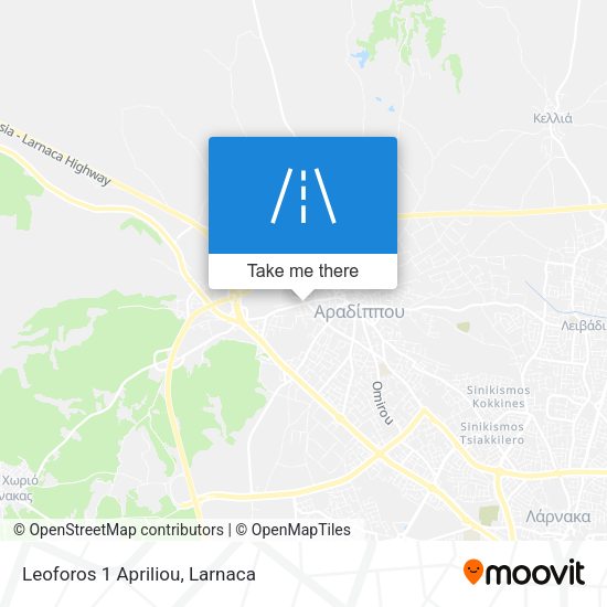 Leoforos 1 Apriliou χάρτης