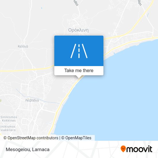 Mesogeiou χάρτης