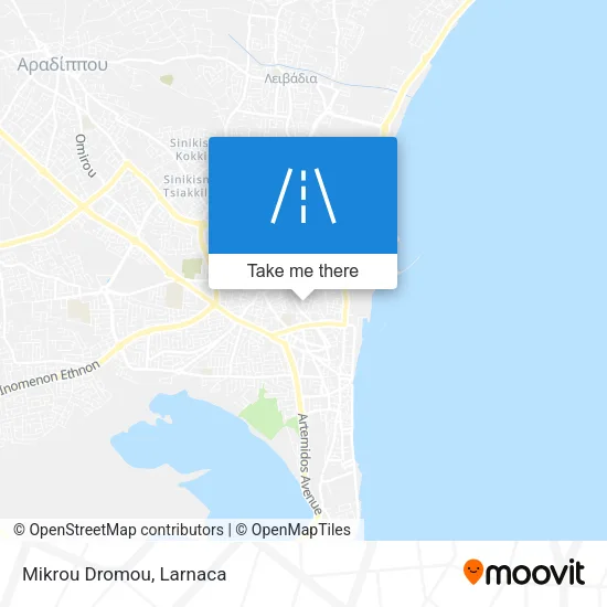 Mikrou Dromou map