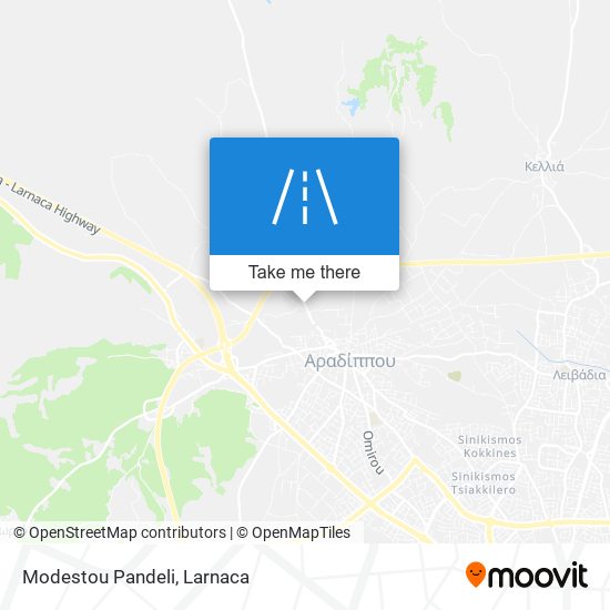 Modestou Pandeli map