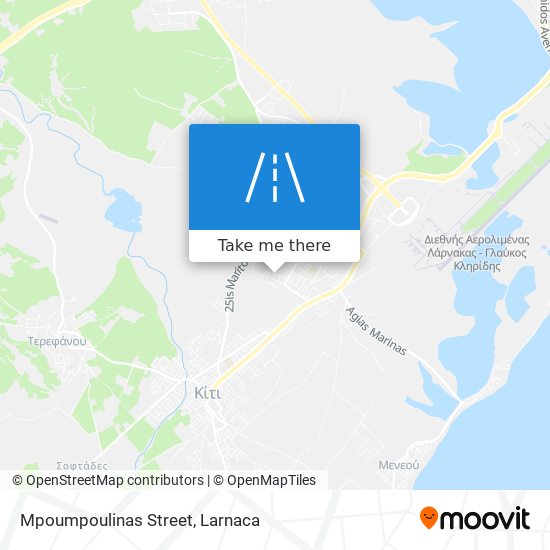 Mpoumpoulinas Street χάρτης