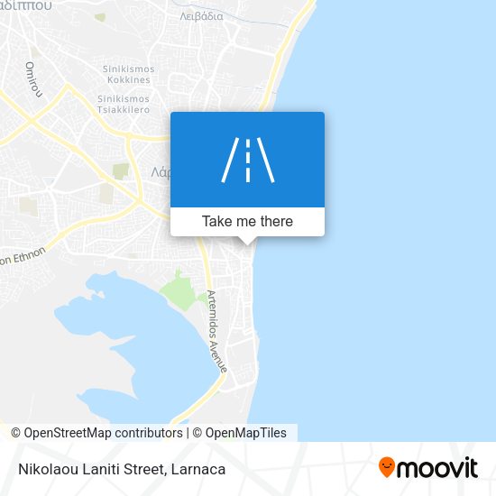 Nikolaou Laniti Street χάρτης