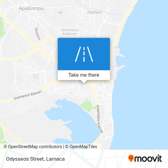 Odysseos Street χάρτης