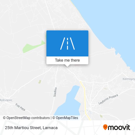 25th Martiou Street map