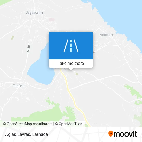 Agias Lavras χάρτης