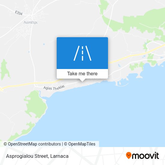 Asprogialou Street χάρτης