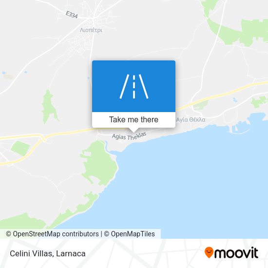 Celini Villas map
