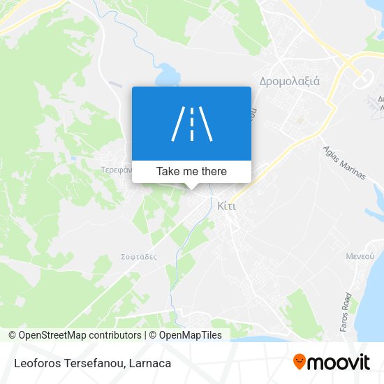 Leoforos Tersefanou map