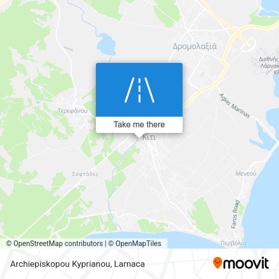 Archiepiskopou Kyprianou χάρτης