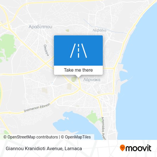 Giannou Kranidioti Avenue map