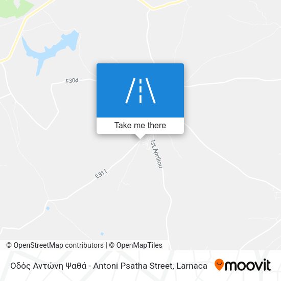 Οδός Αντώνη Ψαθά - Antoni Psatha Street map