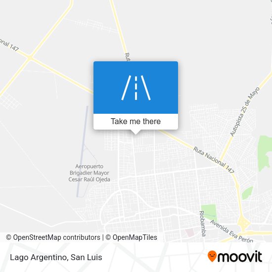 Lago Argentino map