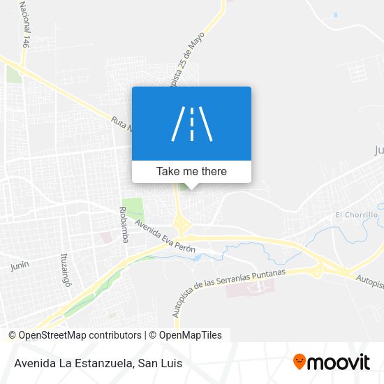 Avenida La Estanzuela map