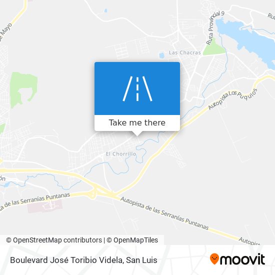 Mapa de Boulevard José Toribio Videla