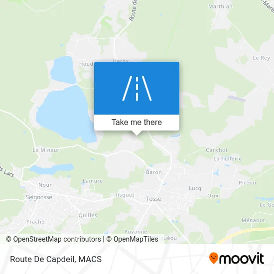 Route De Capdeil map