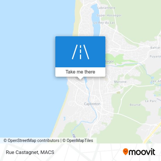 Rue Castagnet map