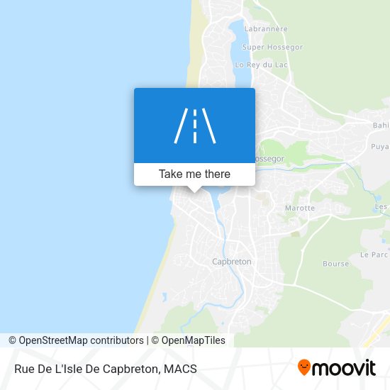 Rue De L'Isle De Capbreton map