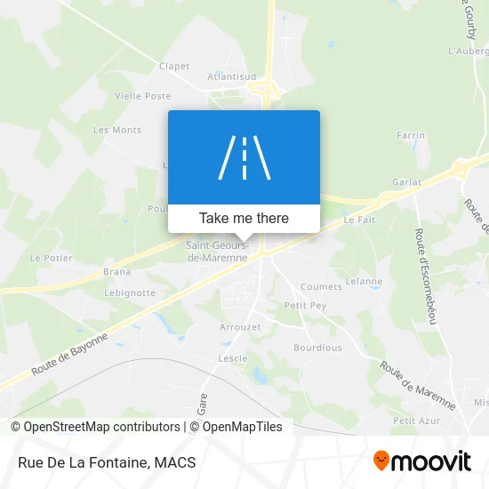 Rue De La Fontaine map