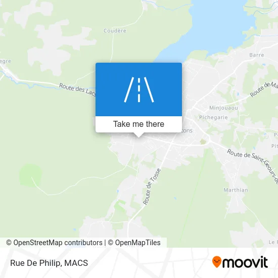 Rue De Philip map