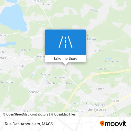 Rue Des Arbousiers map