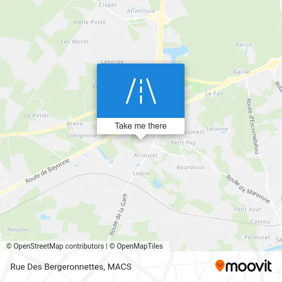 Rue Des Bergeronnettes map