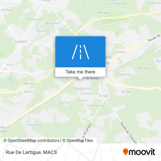 Rue De Lartigue map