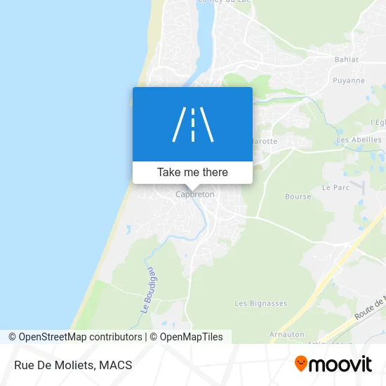 Rue De Moliets map