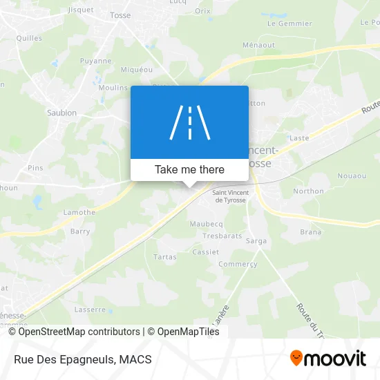 Rue Des Epagneuls map